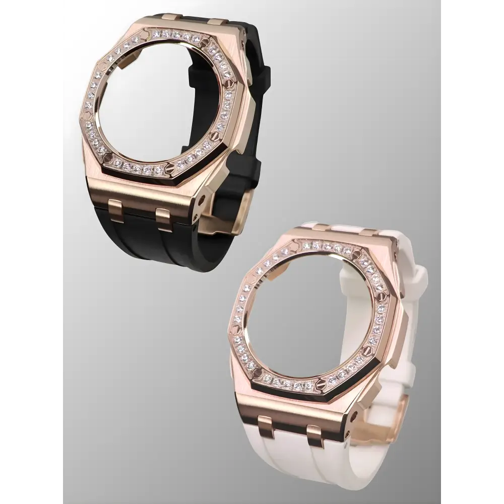 Montre CasiOak Custom – Diamond Black Rose Gold