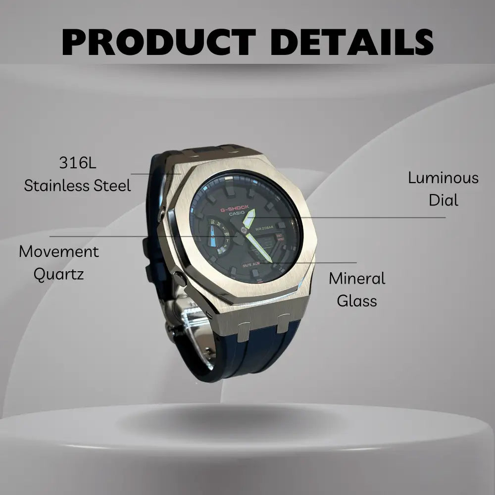 Montre CasiOak Custom – Purple Blue
