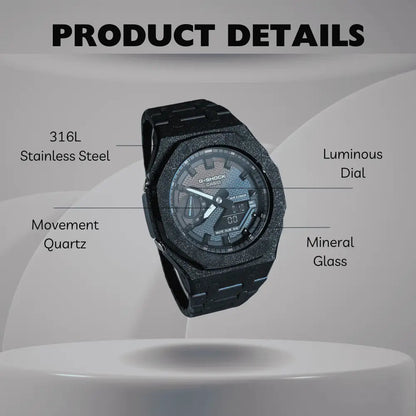 Montre CasiOak Custom – Black Frosted
