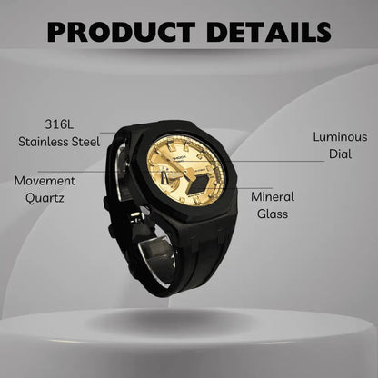 Montre CasiOak Custom – Black Gold