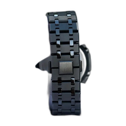 Montre CasiOak Custom Metal Grey Mirror Polish – mod G-Shock GA-2100, vue 3