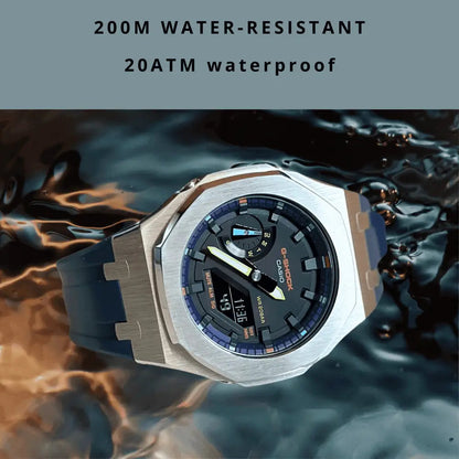 Montre CasiOak Custom – Purple Blue