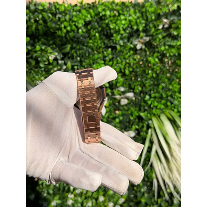 Montre CasiOak Custom – Full Rose Gold White