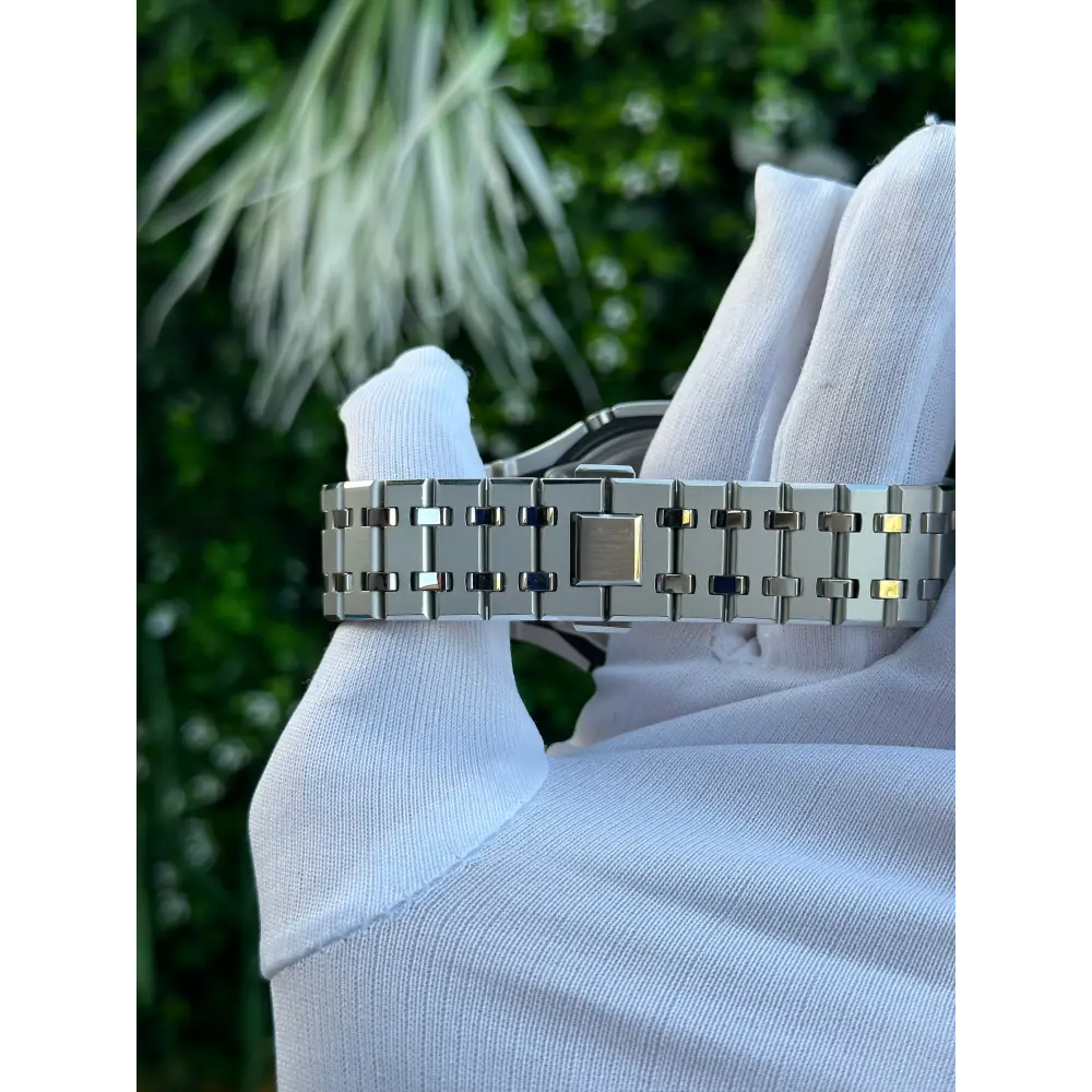 Montre CasiOak Custom – Full Silver Mirror Polish