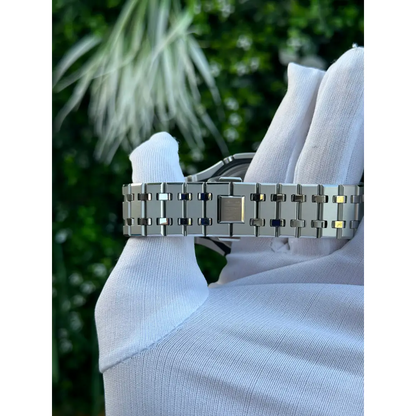 Montre CasiOak Custom – Full Silver Mirror Polish