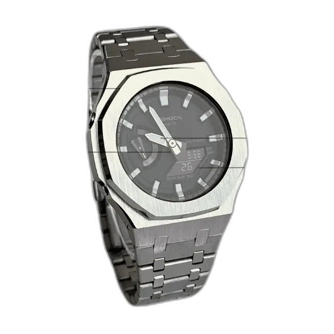 Montre CasiOak Custom – Silver White