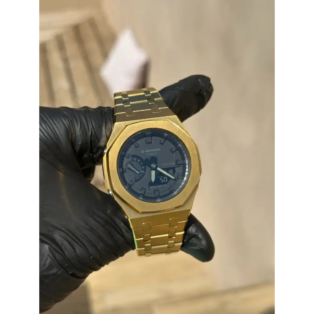 Montre CasiOak Custom – Gold Black Dial