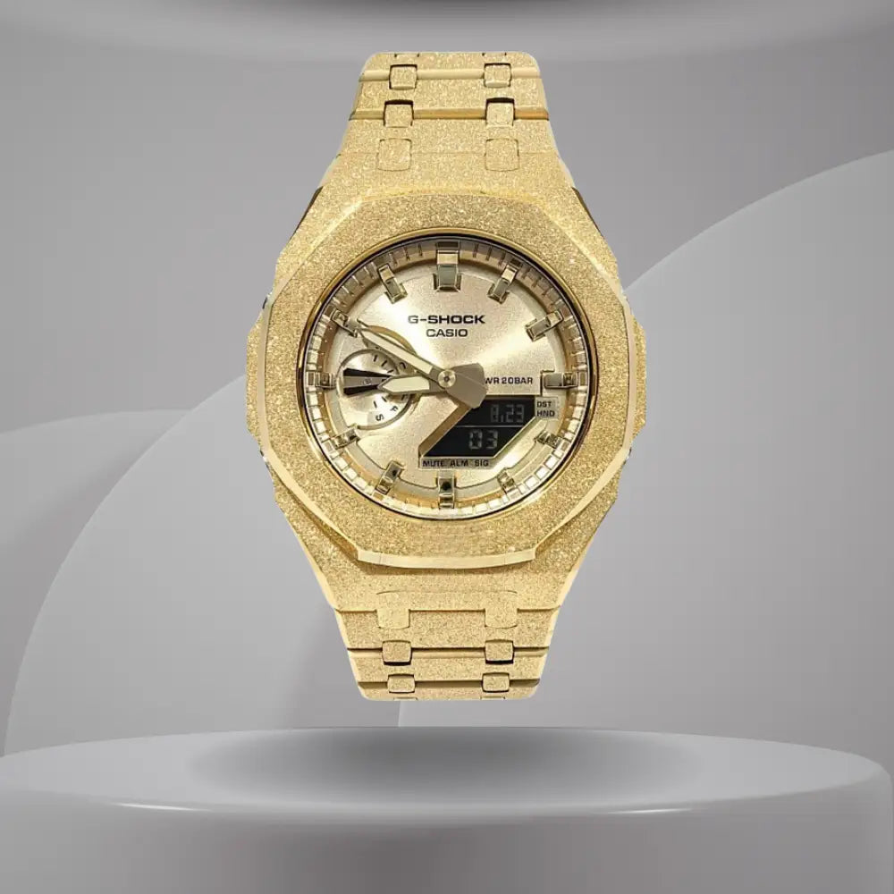 Montre CasiOak Custom – Full Gold Frosted