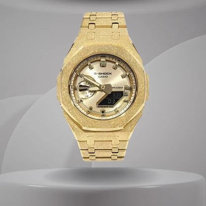 Montre CasiOak Custom – Full Gold Frosted