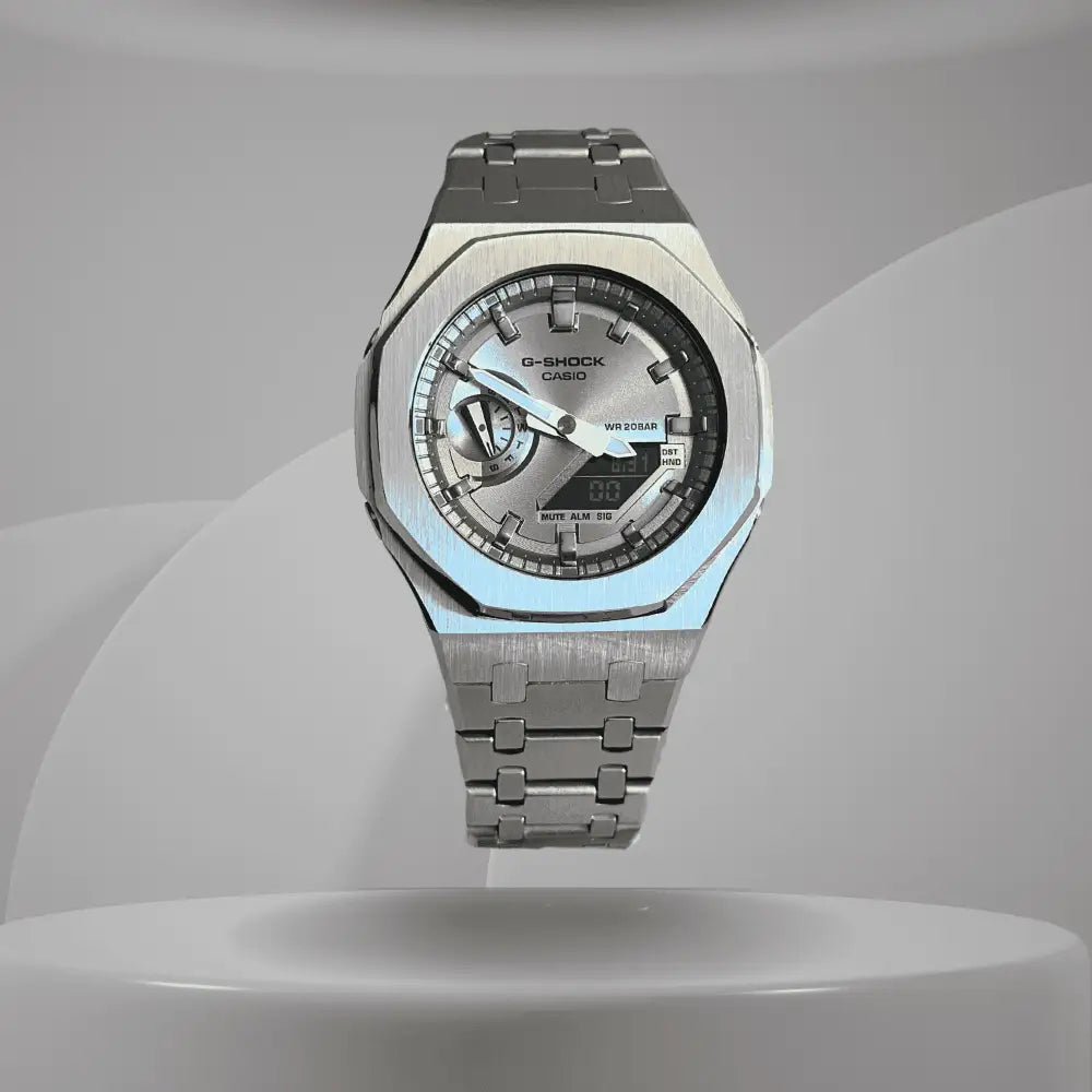 Montre CasiOak Custom – Full Silver