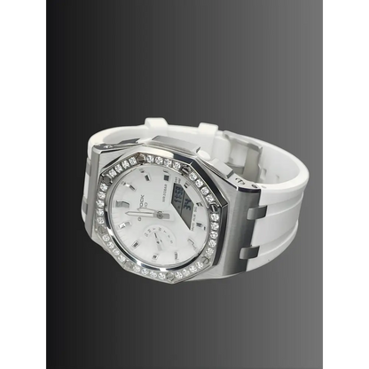 Montre CasiOak Custom – Diamond Full White