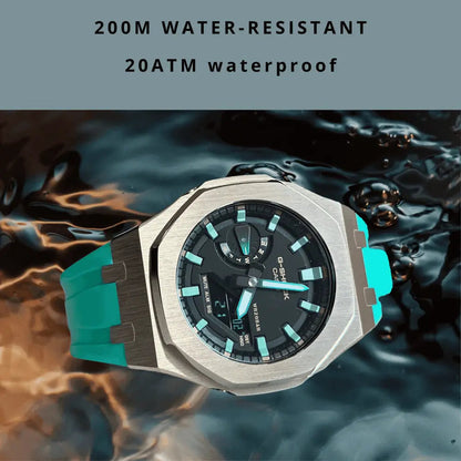 Montre CasiOak Custom – Blue Green