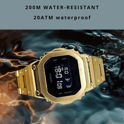 Montre CasiOak Custom – Black Gold - Mod G-Shock DW5600