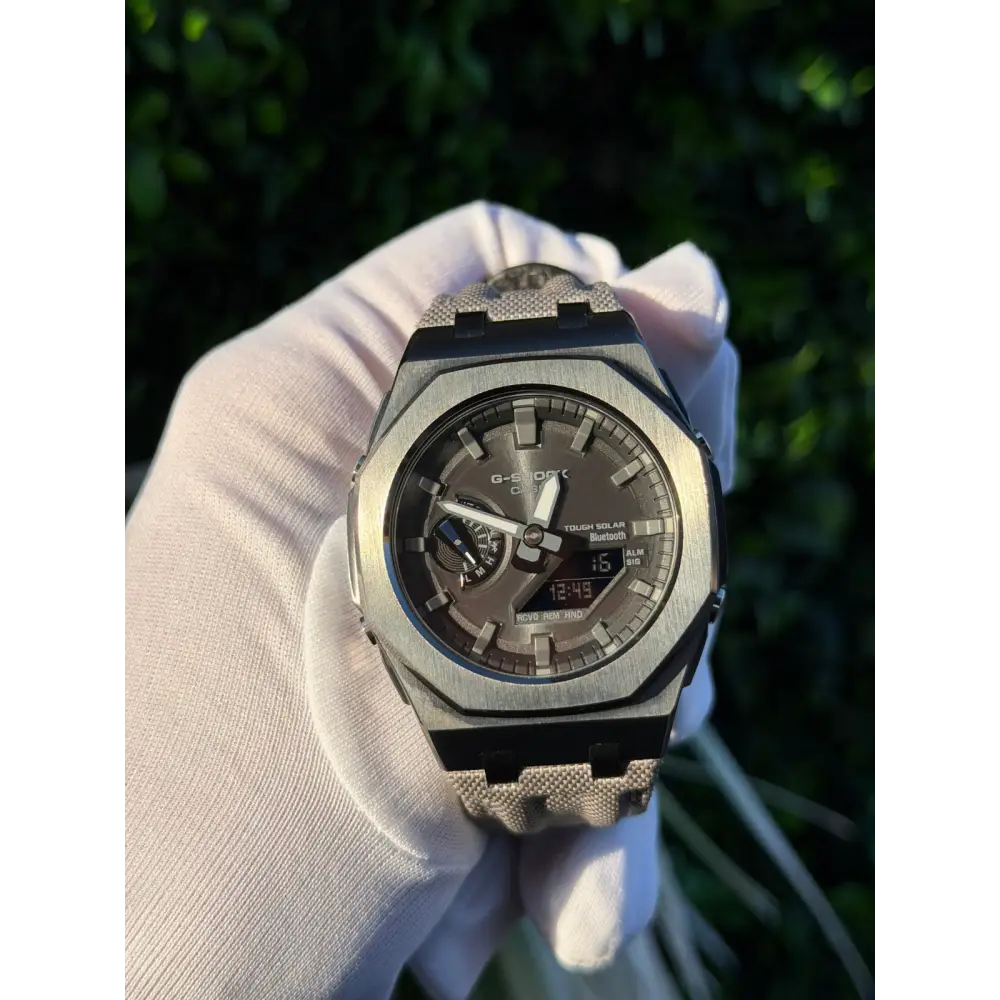 Montre CasiOak Custom – Black Metal Bluetooth