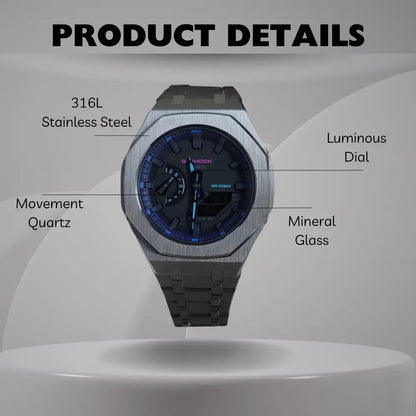 Montre CasiOak Custom – Metal Purple Steel