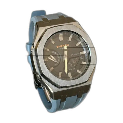 Montre CasiOak Custom Nardo Grey – mod G-Shock GA-2100, vue 2