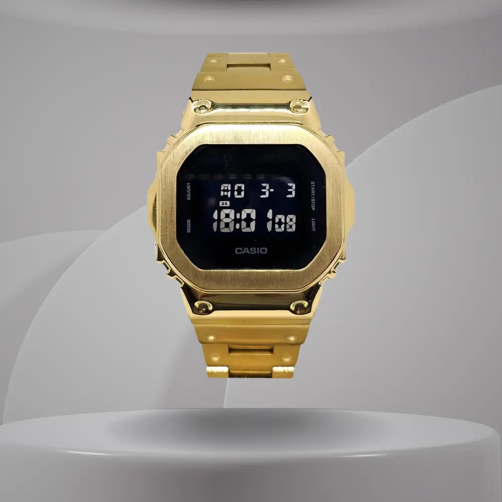Montre CasiOak Custom – Black Gold - Mod G-Shock DW5600