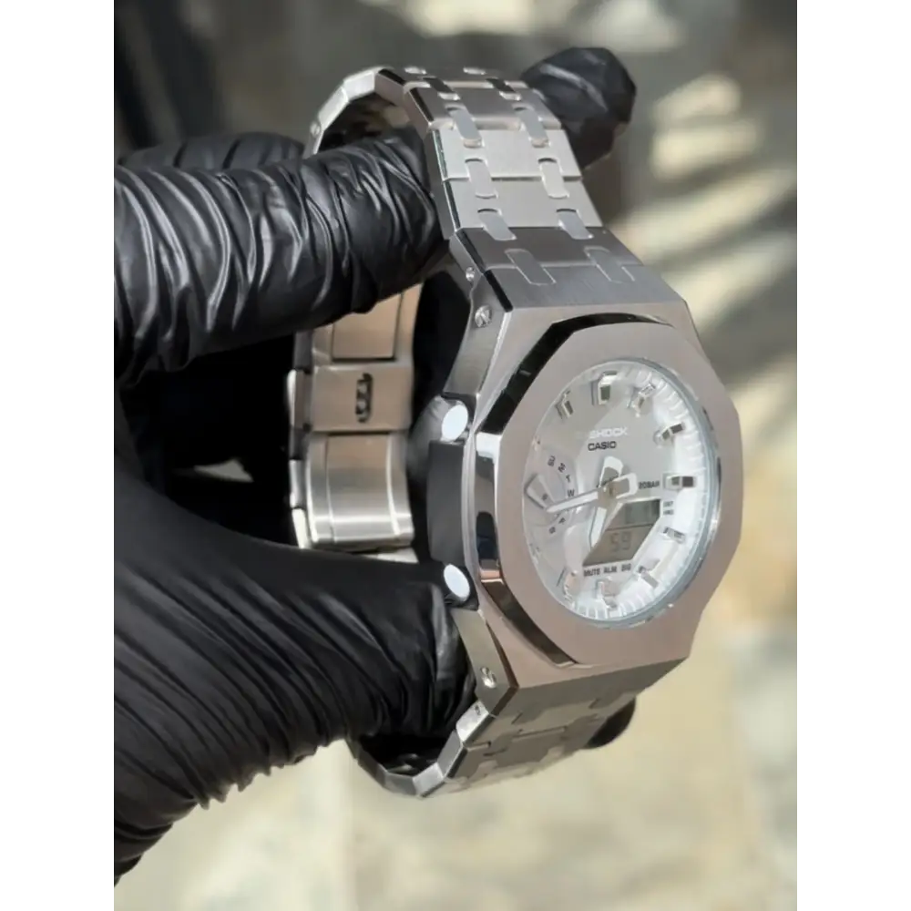 Montre CasiOak Custom – Metal Silver