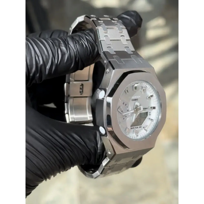 Montre CasiOak Custom – Metal Silver