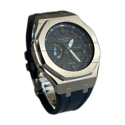 Montre CasiOak Custom Purple Blue – mod G-Shock GA-2100, vue 2