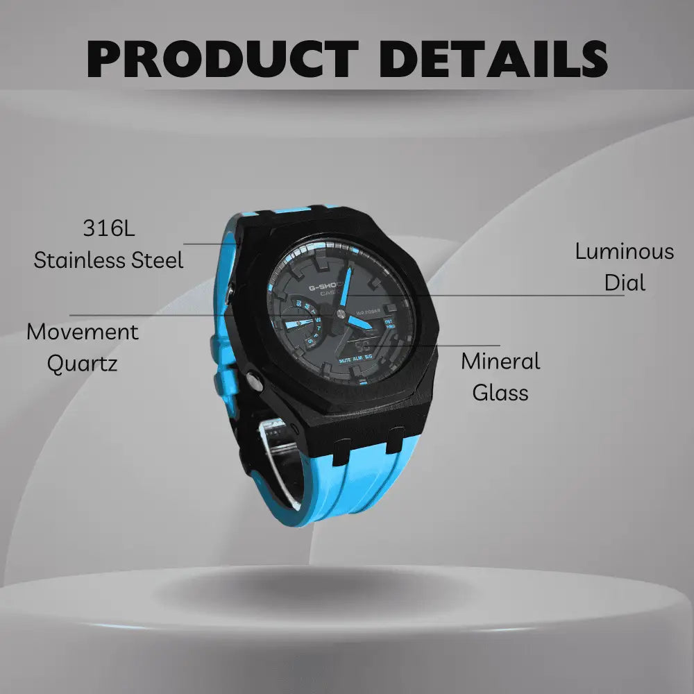Montre CasiOak Custom – Black Blue