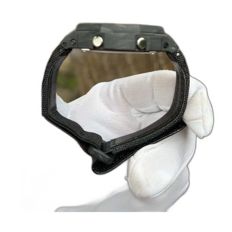 Montre CasiOak Custom Full Black Carbon Fiber – mod G-Shock GA-2100, vue 4