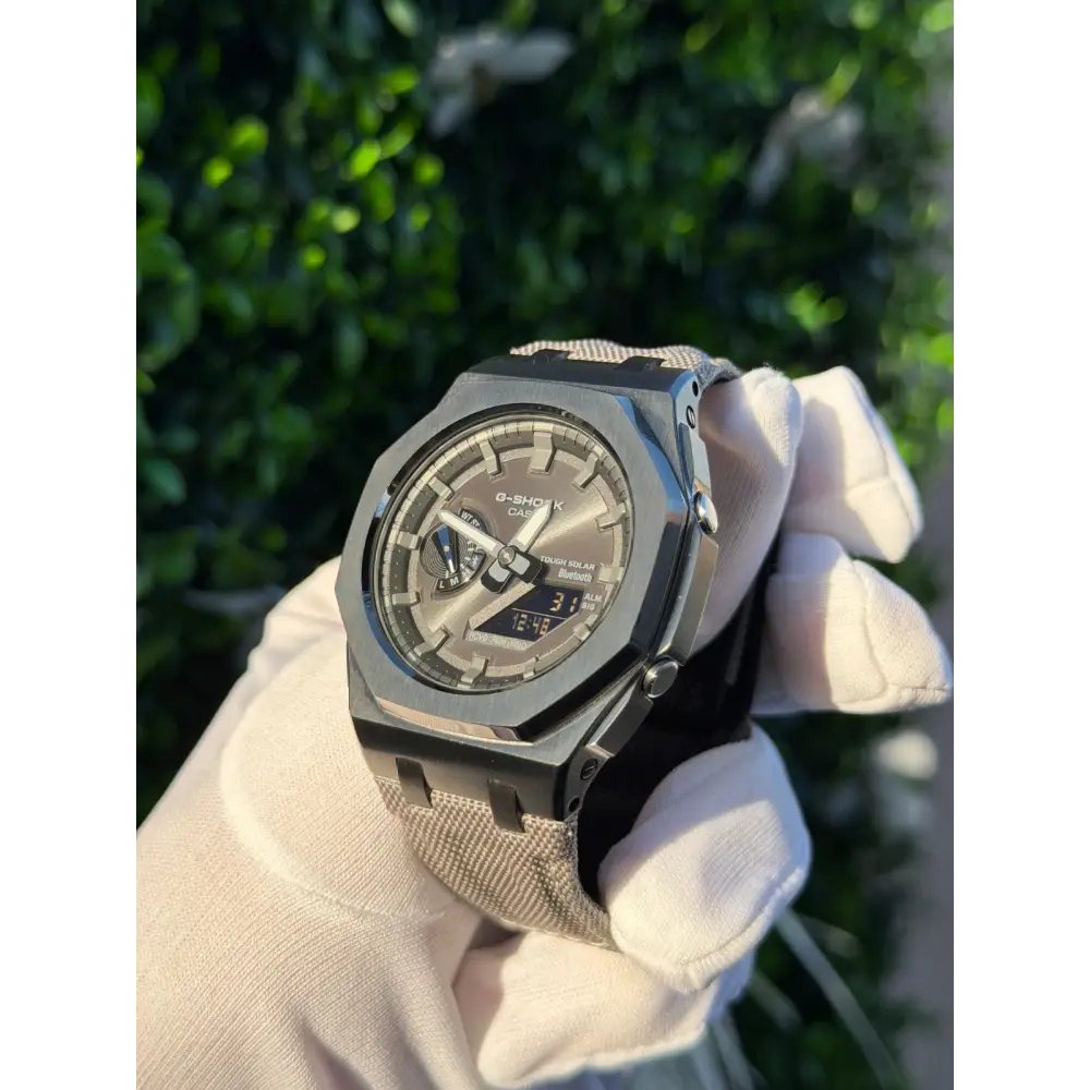 Montre CasiOak Custom – Black Metal Bluetooth