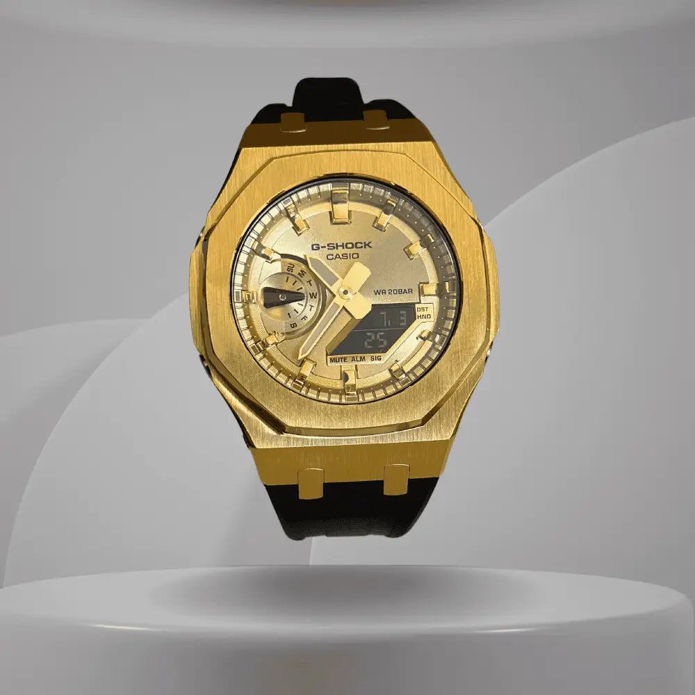 Montre CasiOak Custom – Gold Case Black