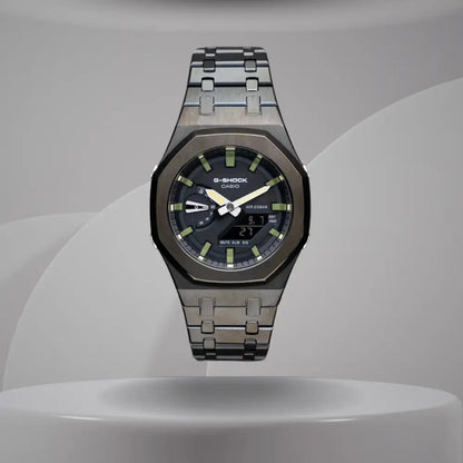 Montre CasiOak Custom – Black Green Olive
