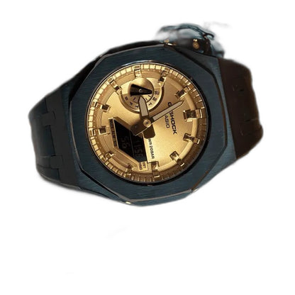 Montre CasiOak Custom Black Gold – mod G-Shock GA-2100, vue 3
