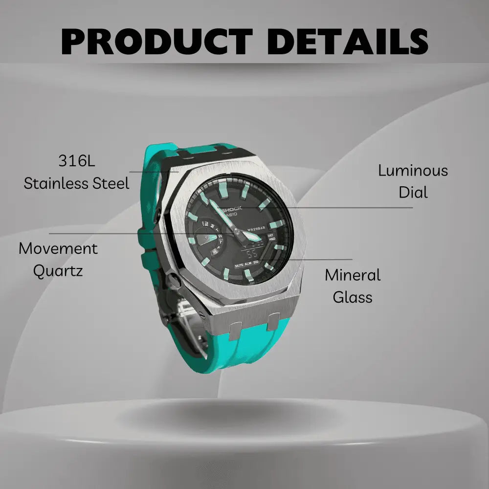 Montre CasiOak Custom – Blue Green