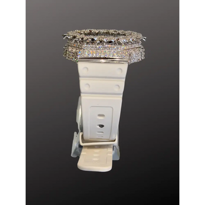 Montre CasiOak Custom Moissanite 925 Silver IcedOut Thorn Bezel - Luxury Mod GA2100 – mod G-Shock GA-2100, vue 6